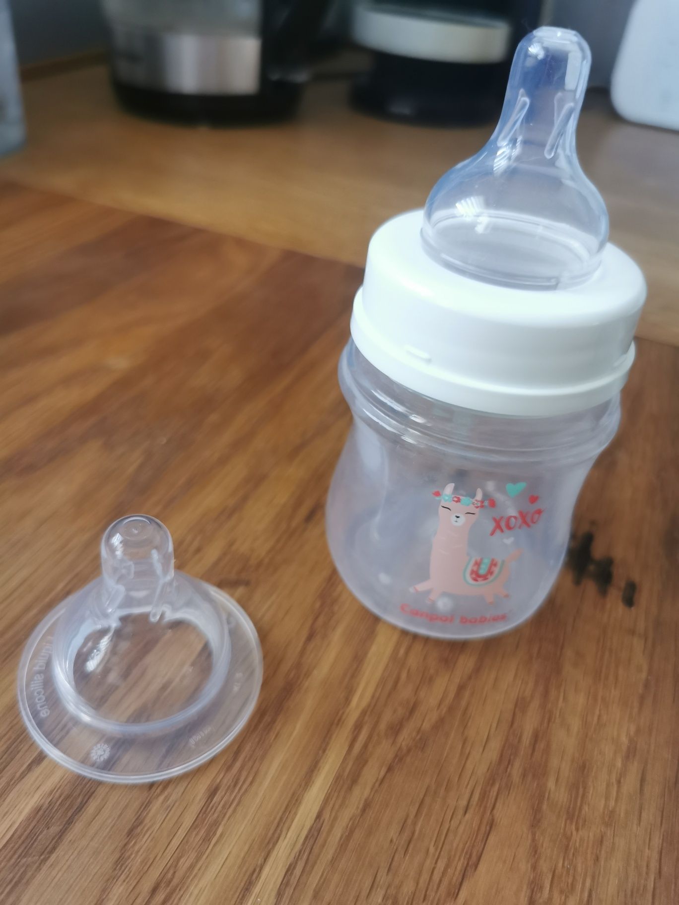 Butelka 120 ml plus 2 nowe smoczki