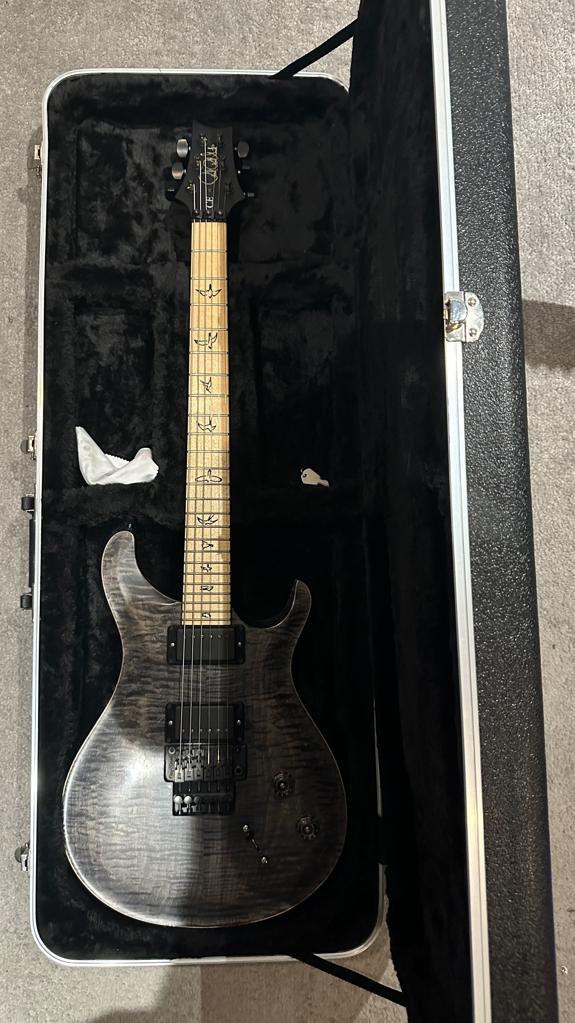 PRS Dustie Waring CE24 Floyd Gray Black Satin