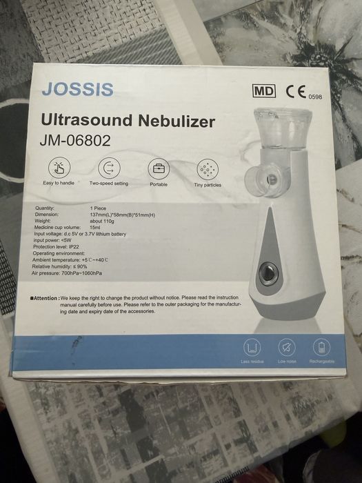 Nebulizador Ultrassónico Portátil – JOSSIS JM-06802 (NOVO)