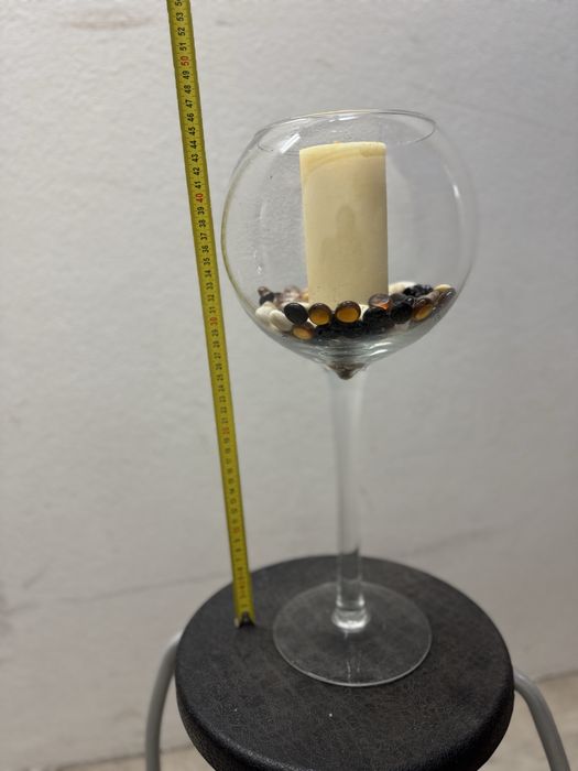 Castical decorativo com vela