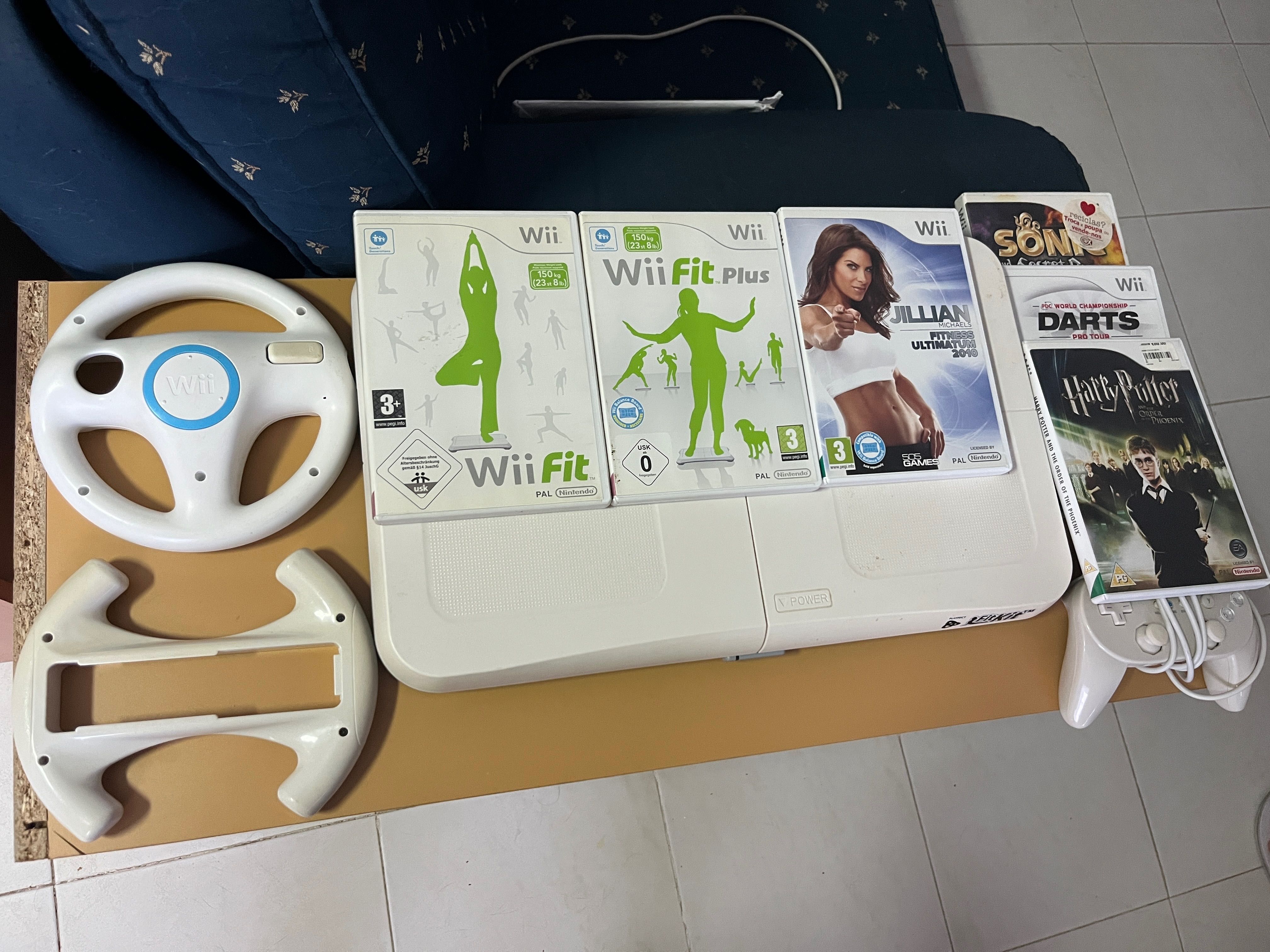 Conjunto Step Wii com jogos