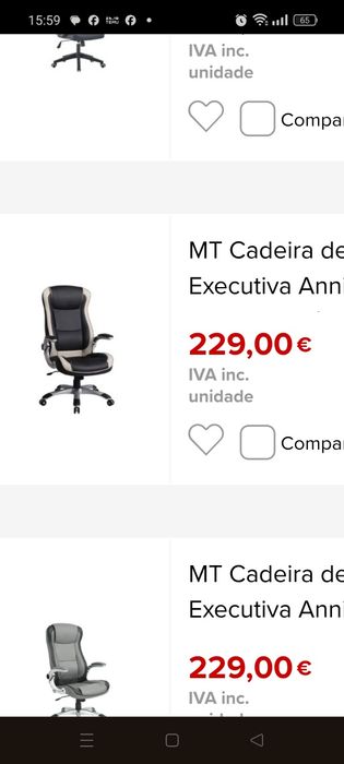 Cadeira escritório e gaming excelente estado