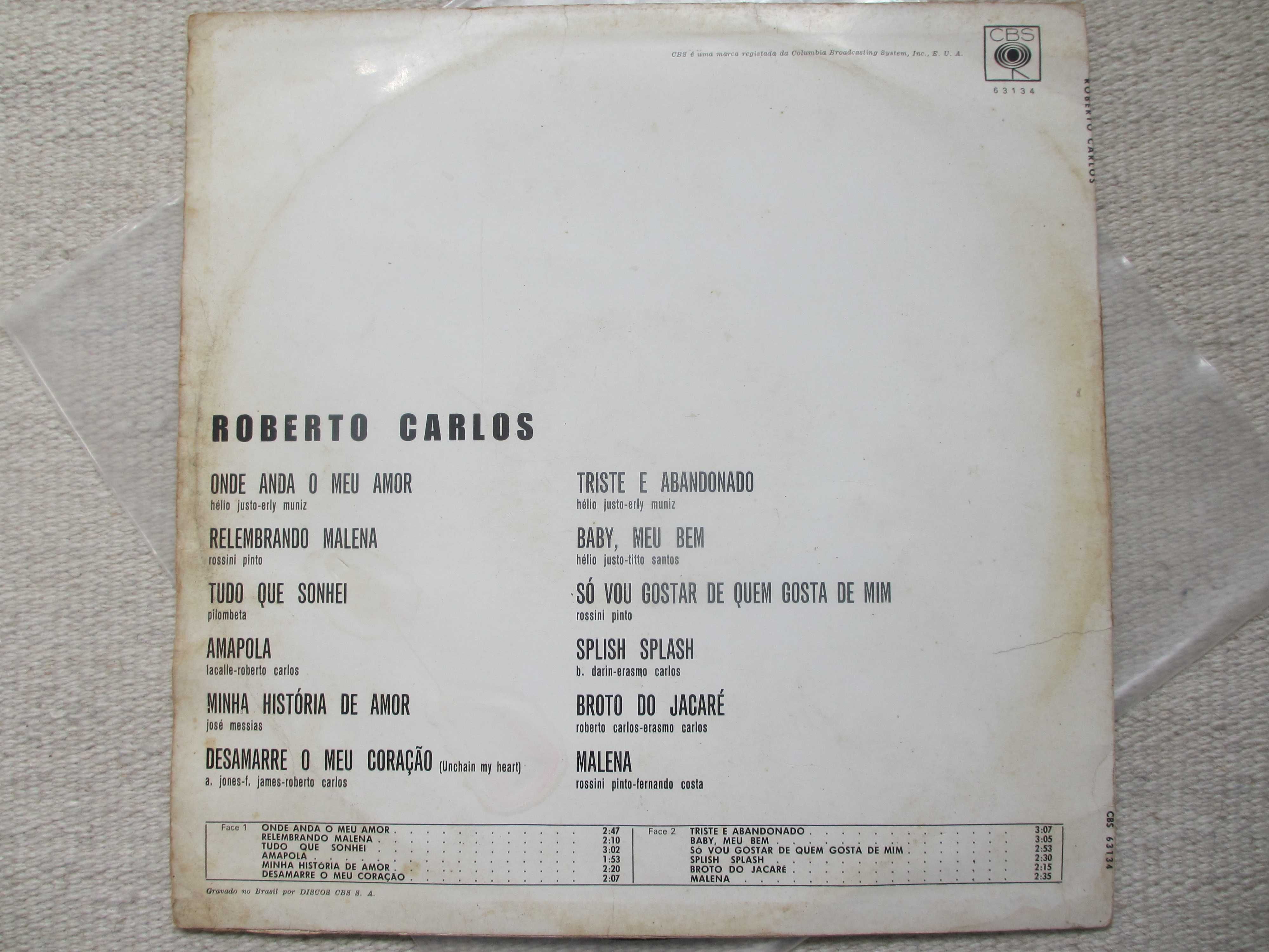 Dois discos de Roberto Carlos (diferentes preços)