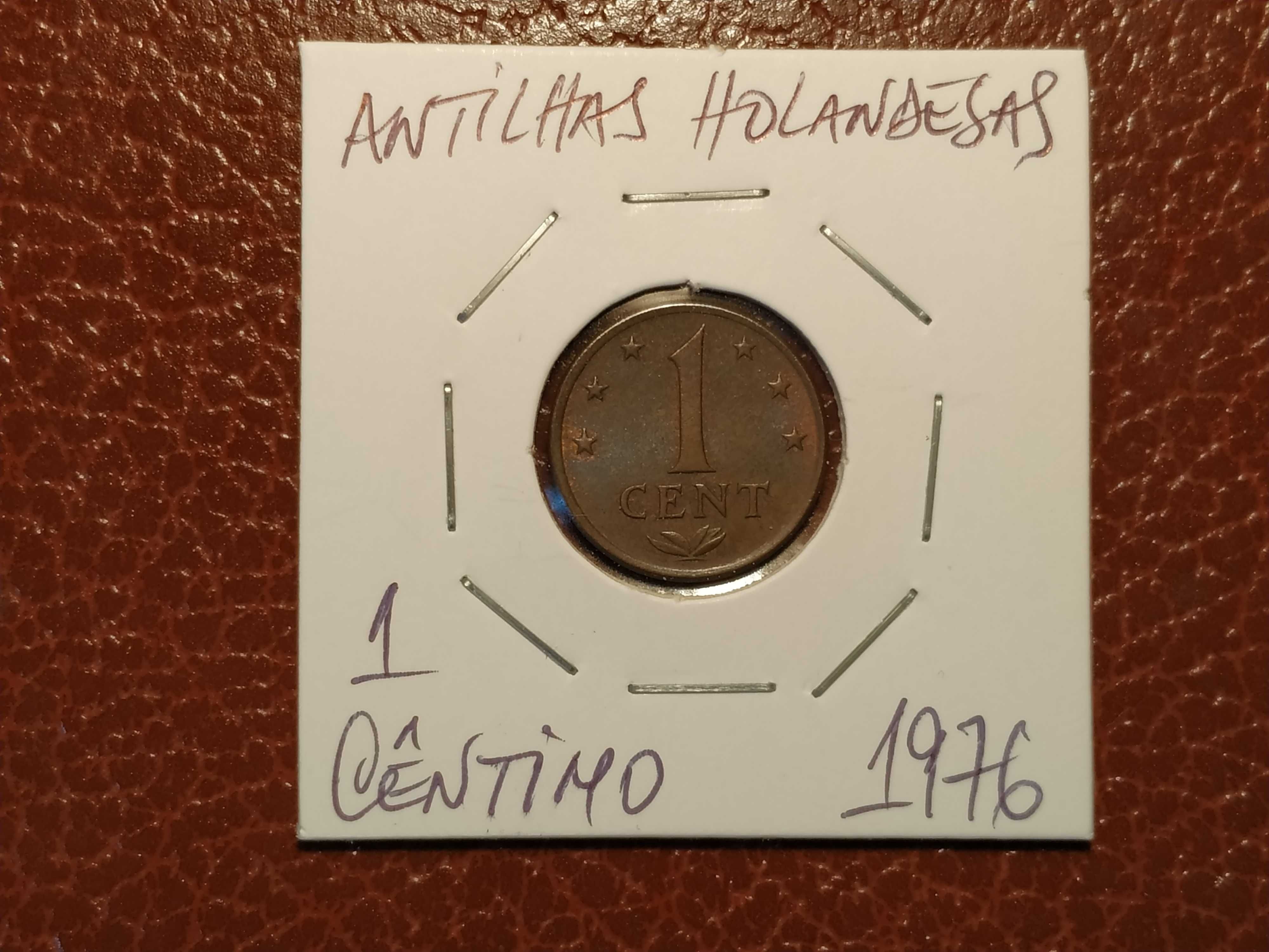 Antilhas Holandesas - moeda de 1 cêntimo de 1976