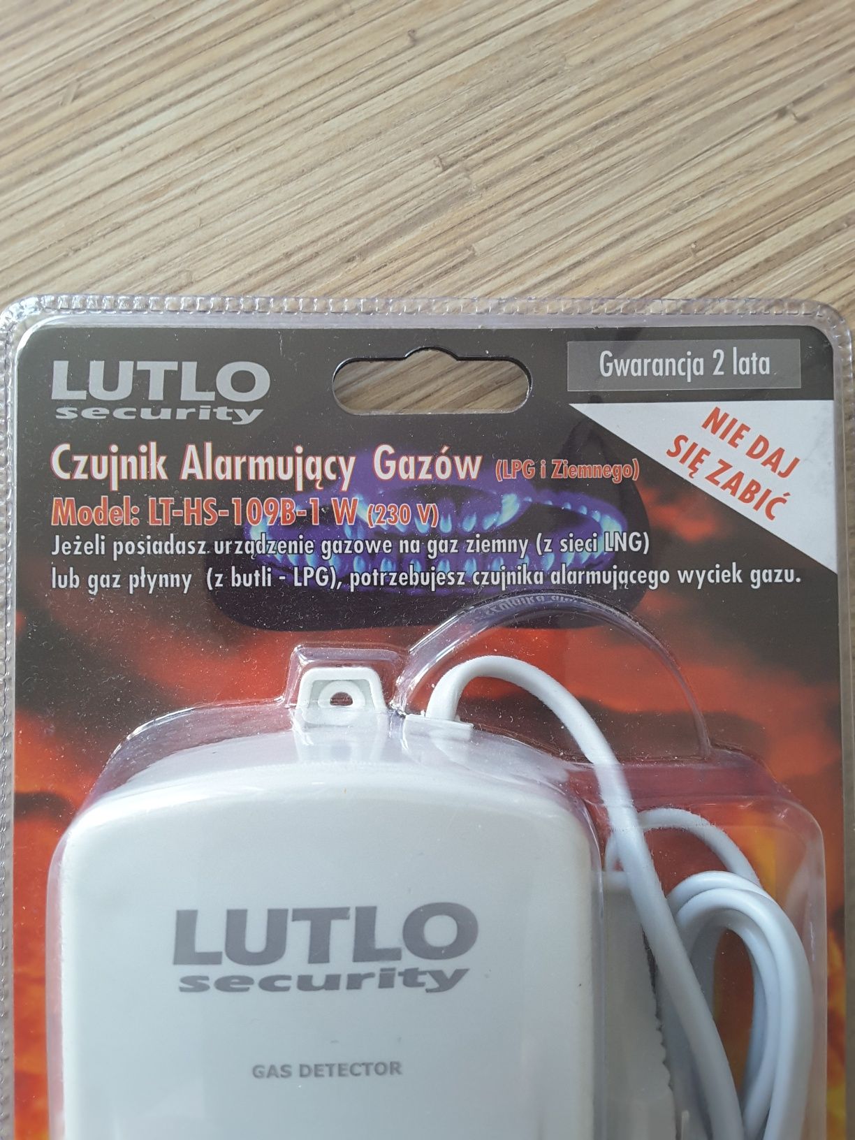 Czujnik alarmujący gazów LPG I ziemnego LUTLO nowy