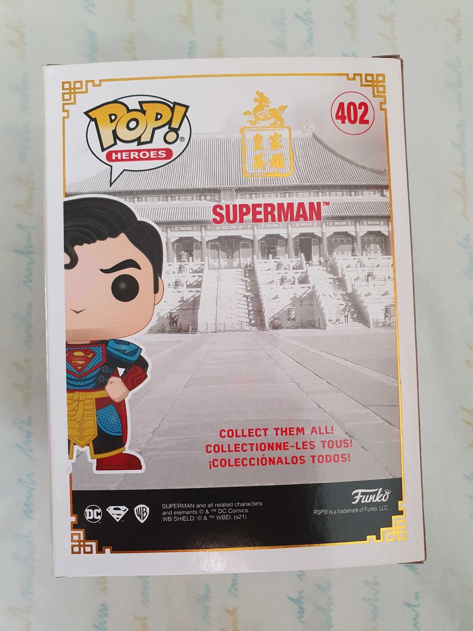 Funko Pop Heroes 402 Superman Imperial Metallic China Convention