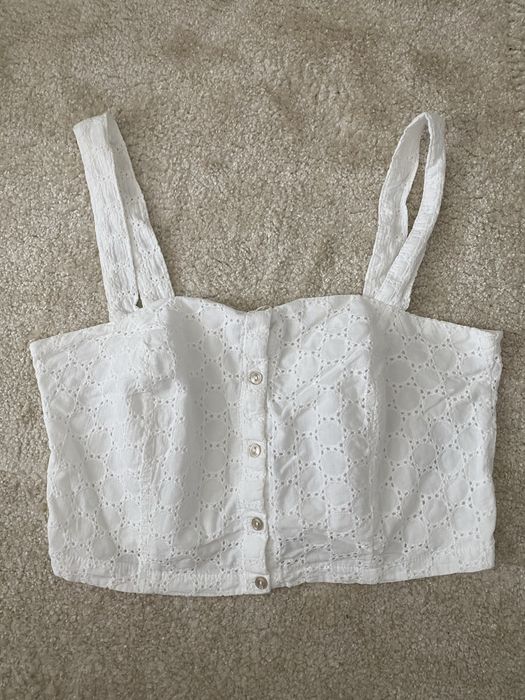 Білий літній топ