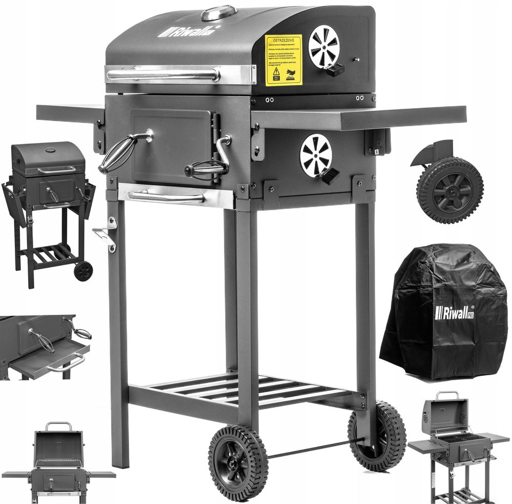 Nowy Grill ogrodowy węglowy Riwall w okazyjnej cenie