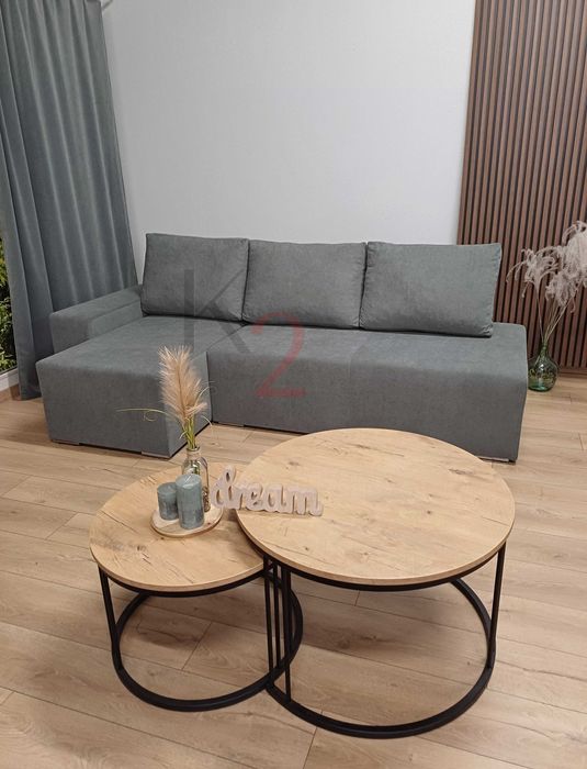 Narożnik Boguś nowoczesna sofa, kanapa rozkładana bonell + gratis