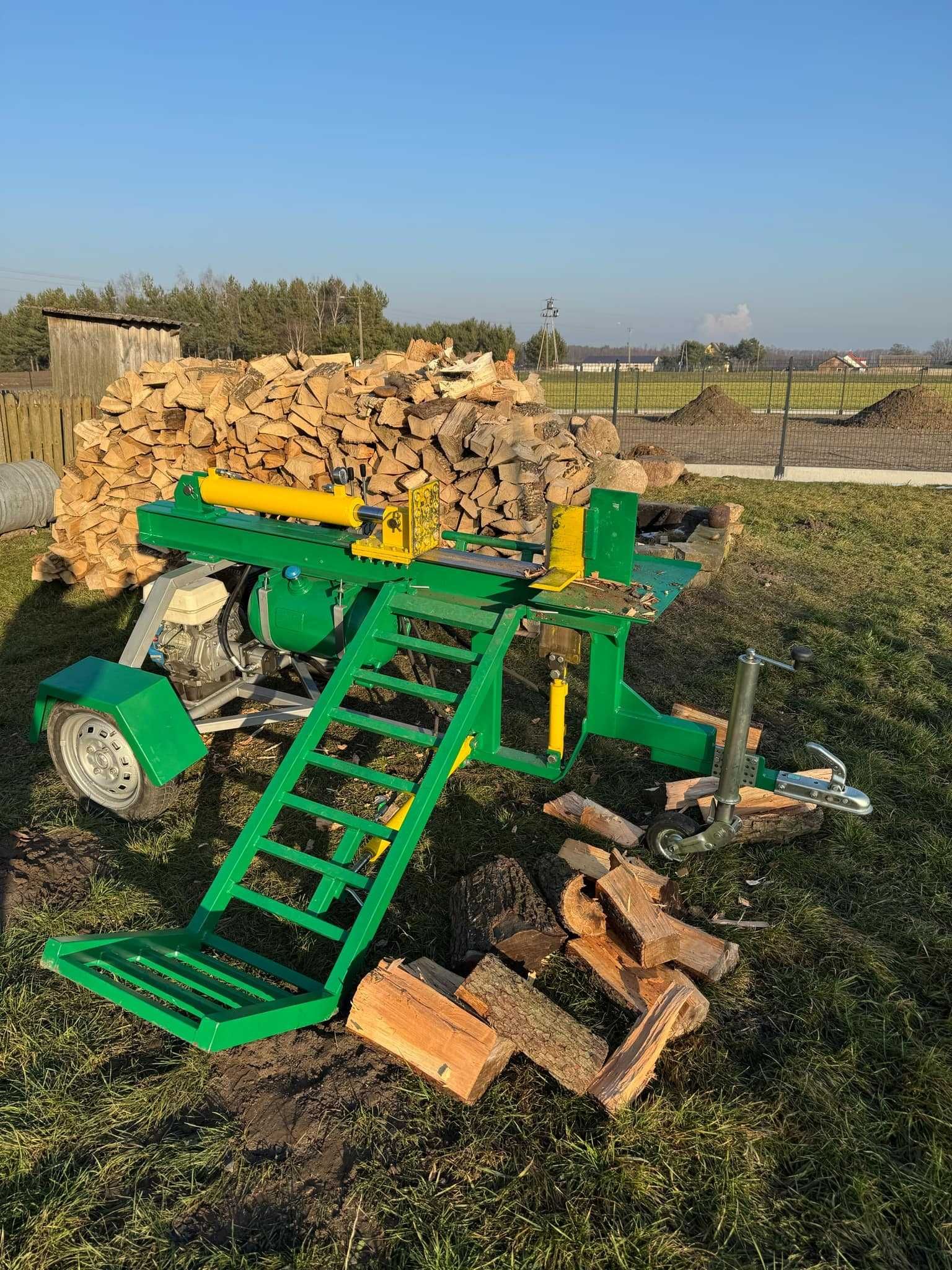 Łuparka hydrauliczna 20 ton z silnikiem spalinowym 15 KM