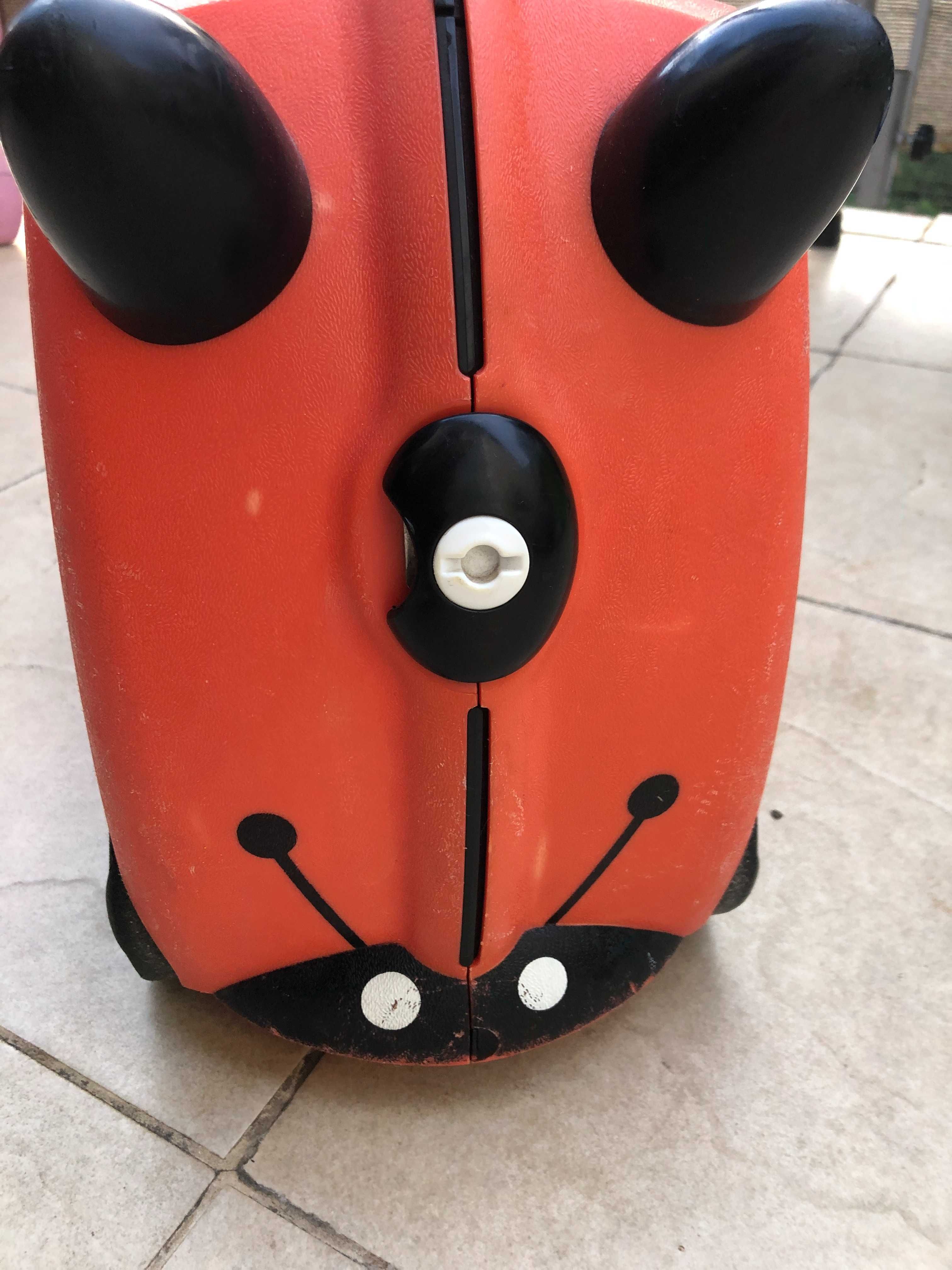 Walizeczka marki TRUNKI, jeździk dla dzieci, Biedronka.