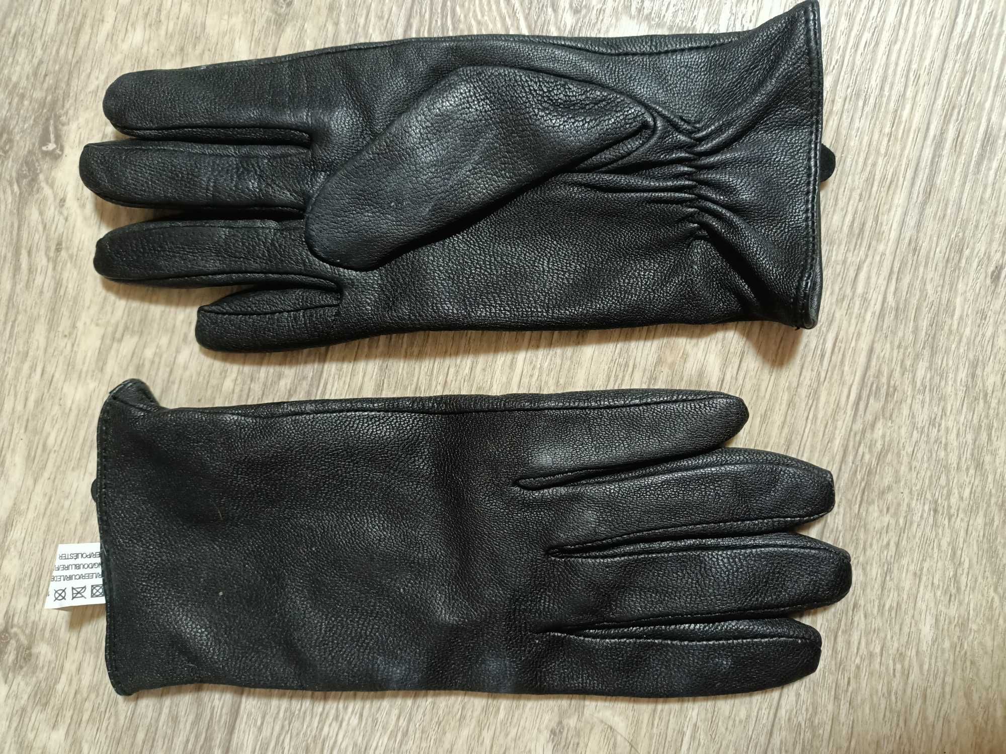 Перчатки на подкладке кожаные женские L размер кожа Hema