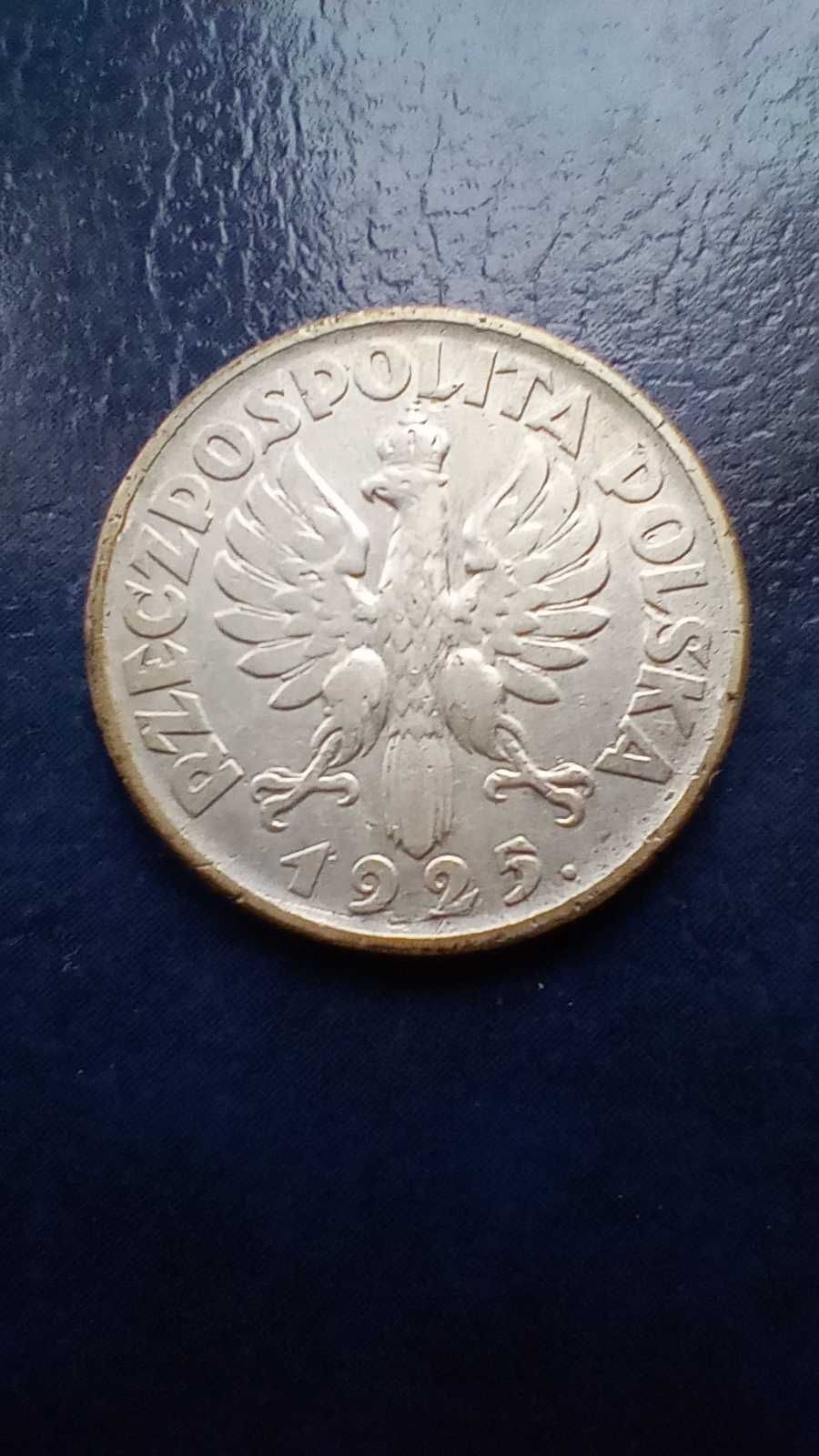 Stare monety 1 złoty 1925 2RP srebro PIękna