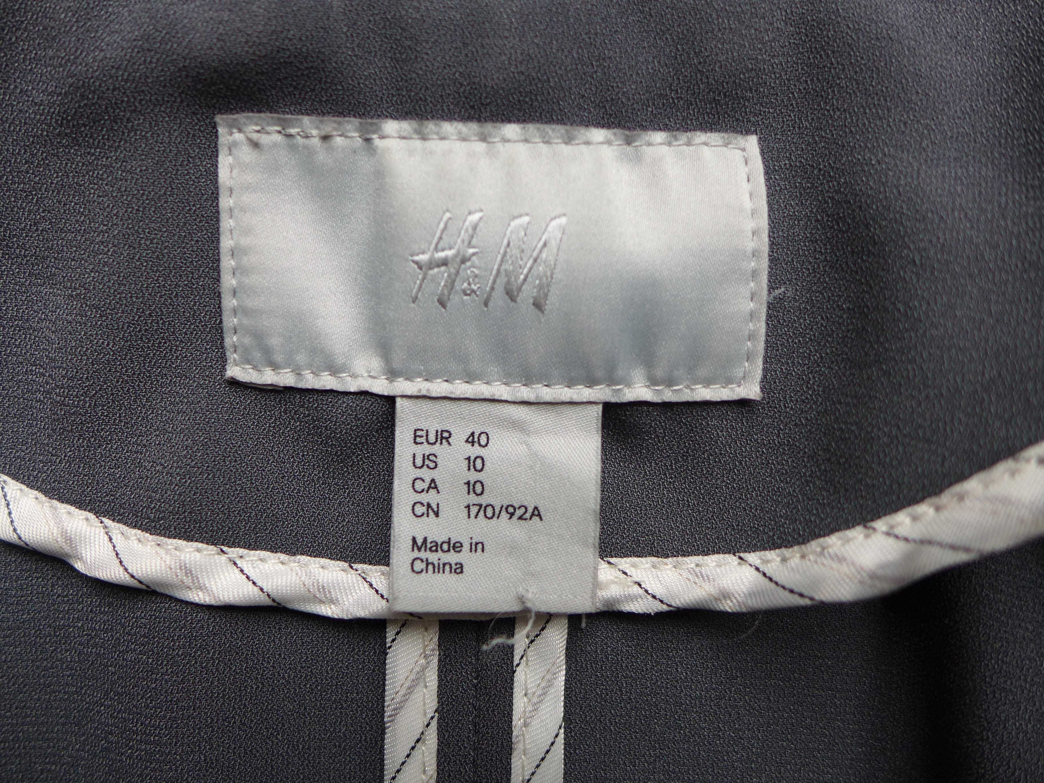 Narzutka H&M 40 L M 38 lekka marynarka kardigan żakiet CASUAL DESIGN