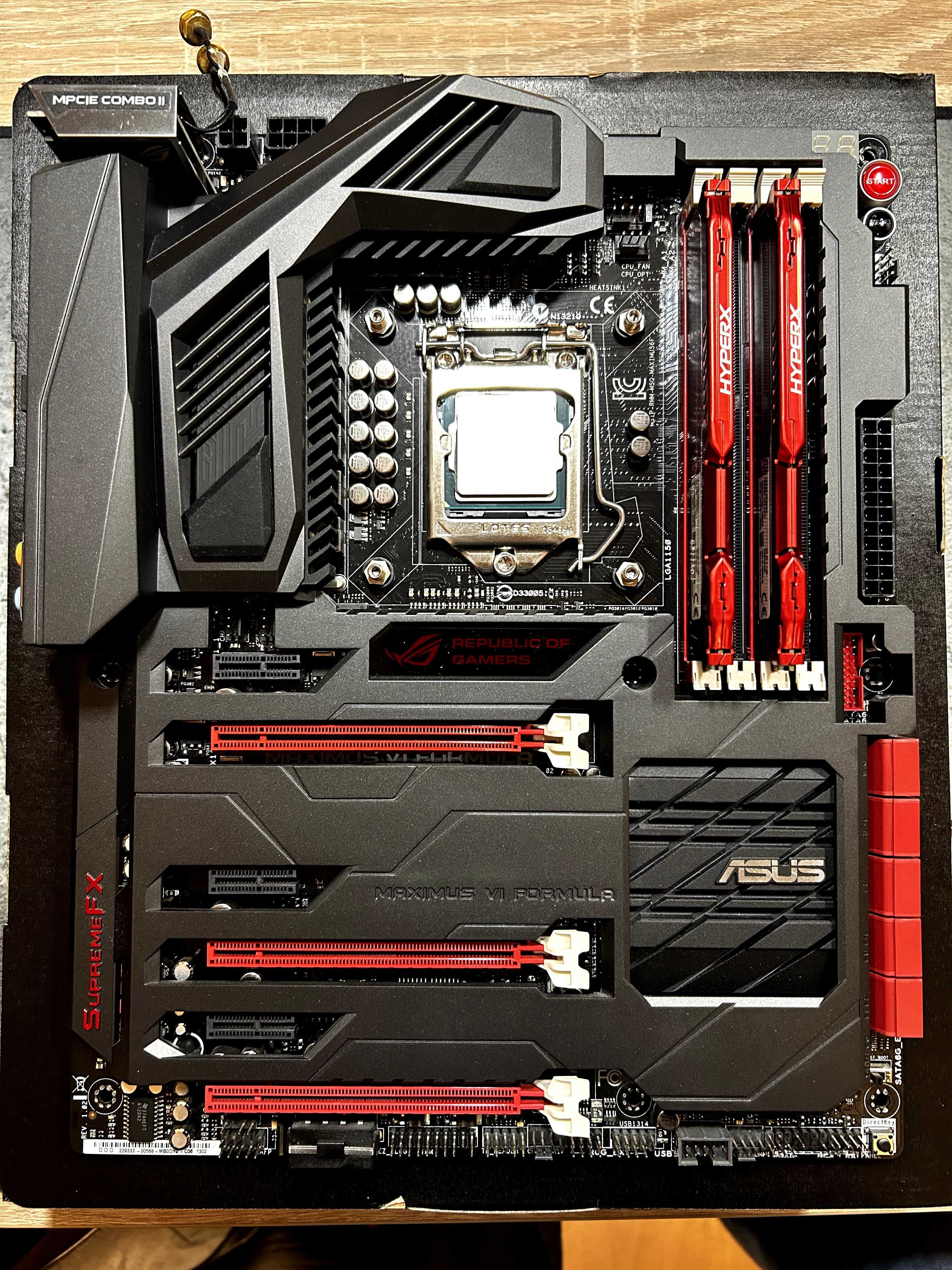 Asus Maximus VI Formula + Intel i7-4770k + 16GB RAM