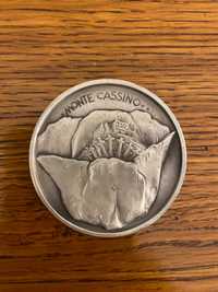 Medal moneta Monte Cassino srebrny