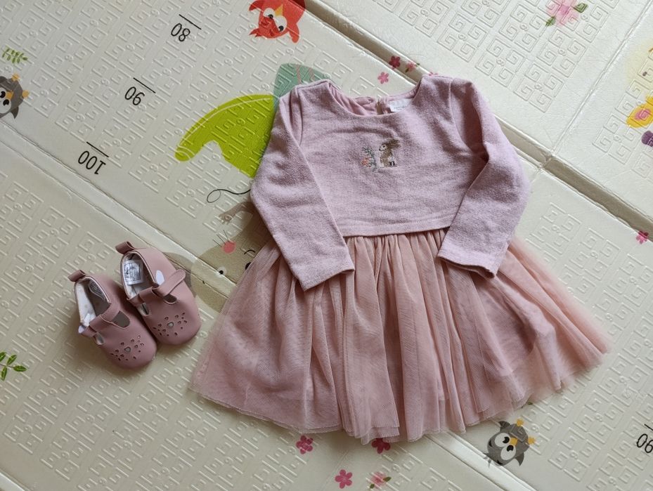 Плаття Next 9-12, пінетки