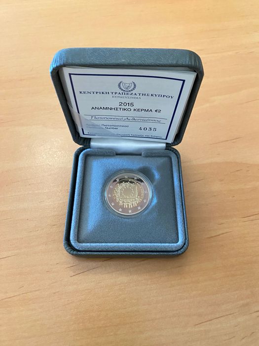 Moeda 2€ Chipre 2015 - Proof