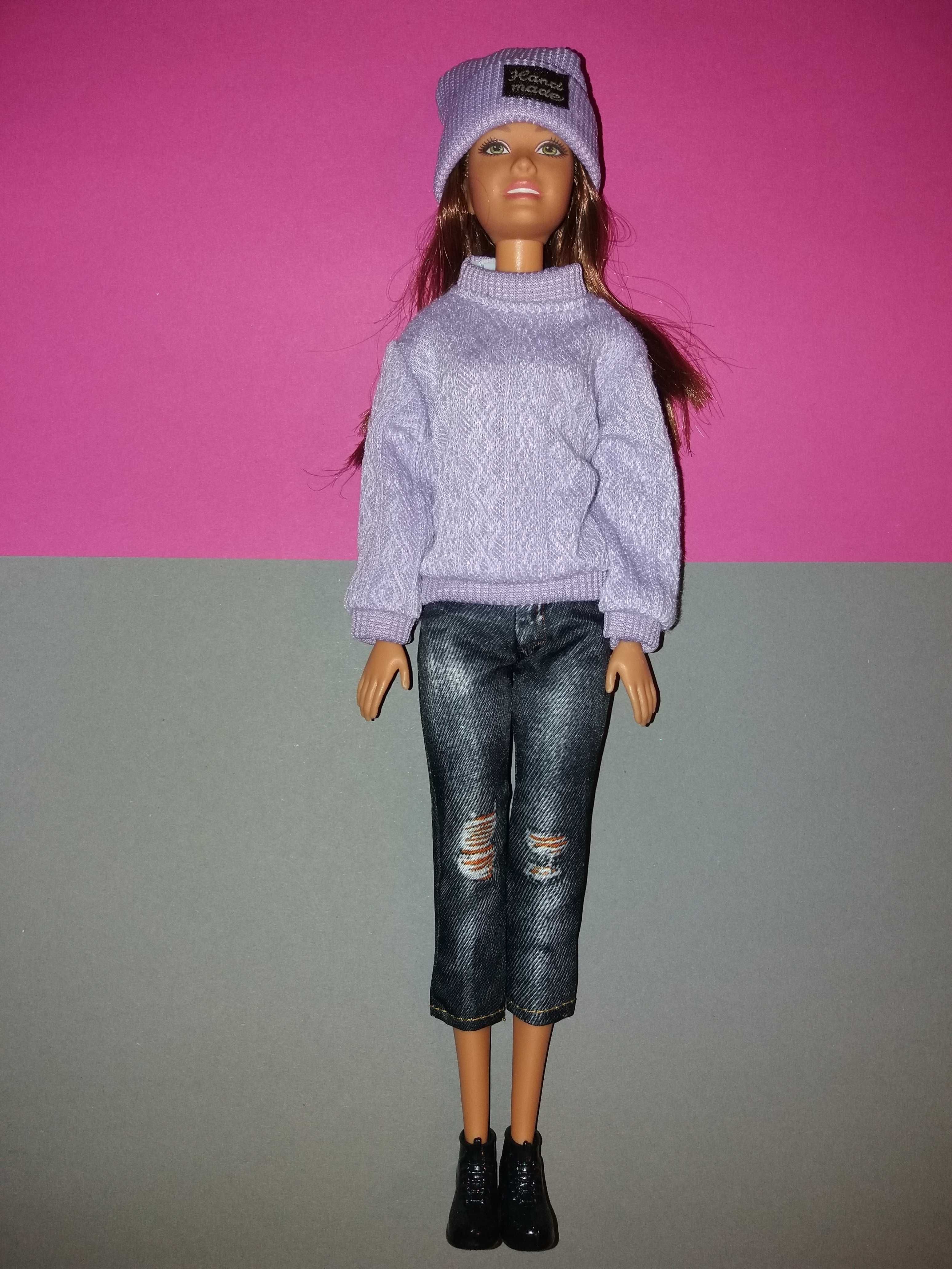 ubranka dla lalki Barbie sweter spodnie buty