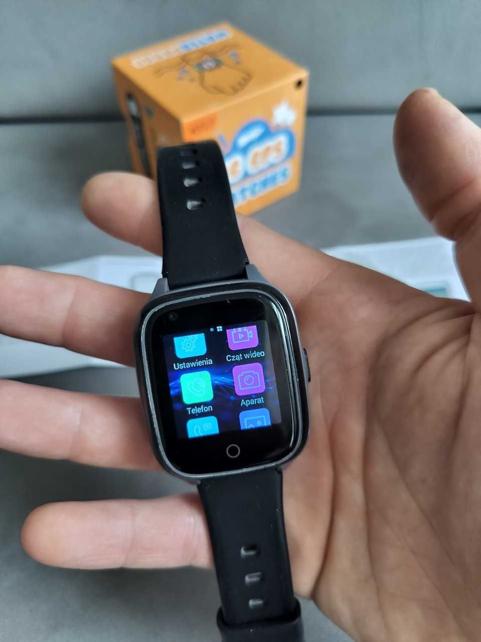 Smartwatch dla dzieci KIDWATCH 4G KT17, czarny (Wonlex KT17)
