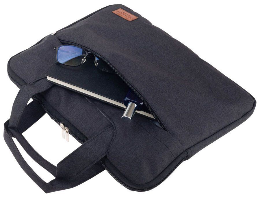 duża, materiałowa torba na laptopa do 15 cali - rovicky