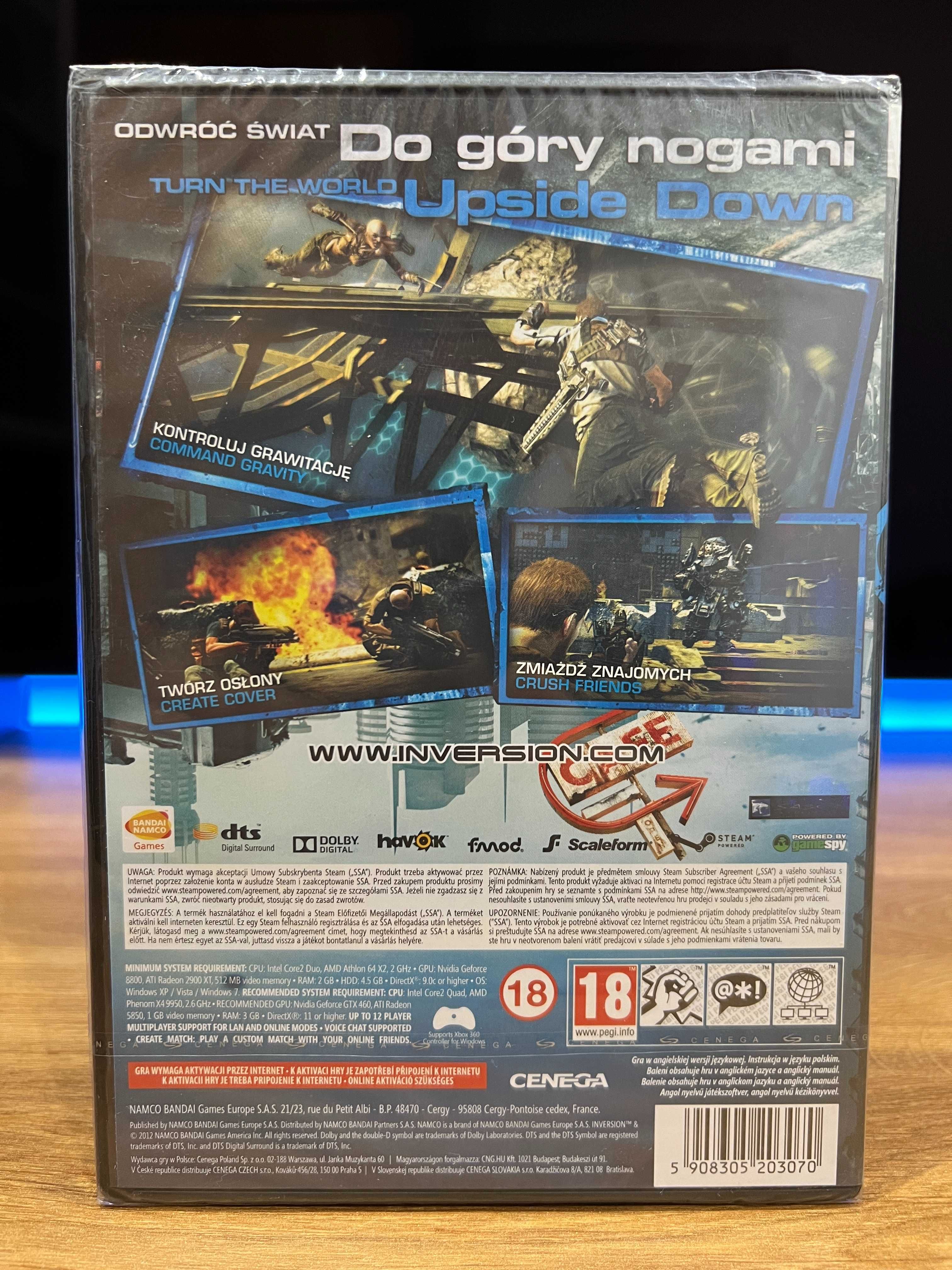 Inversion gra NOWA FOLIA (PC PL 2012) DVD BOX premierowe wydanie