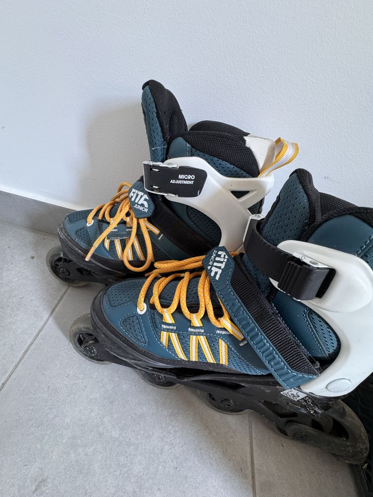 Rolki 35-38 OXELO fit junior regulowane