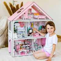 Большой дом для кукол Барби мебель в подарок кукольный домик для лол