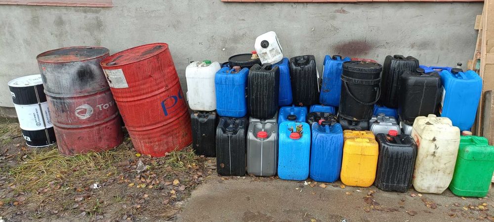 Bańki beczki 20, 60, 200 litrów po oleju hydr silnik przekład za darmo