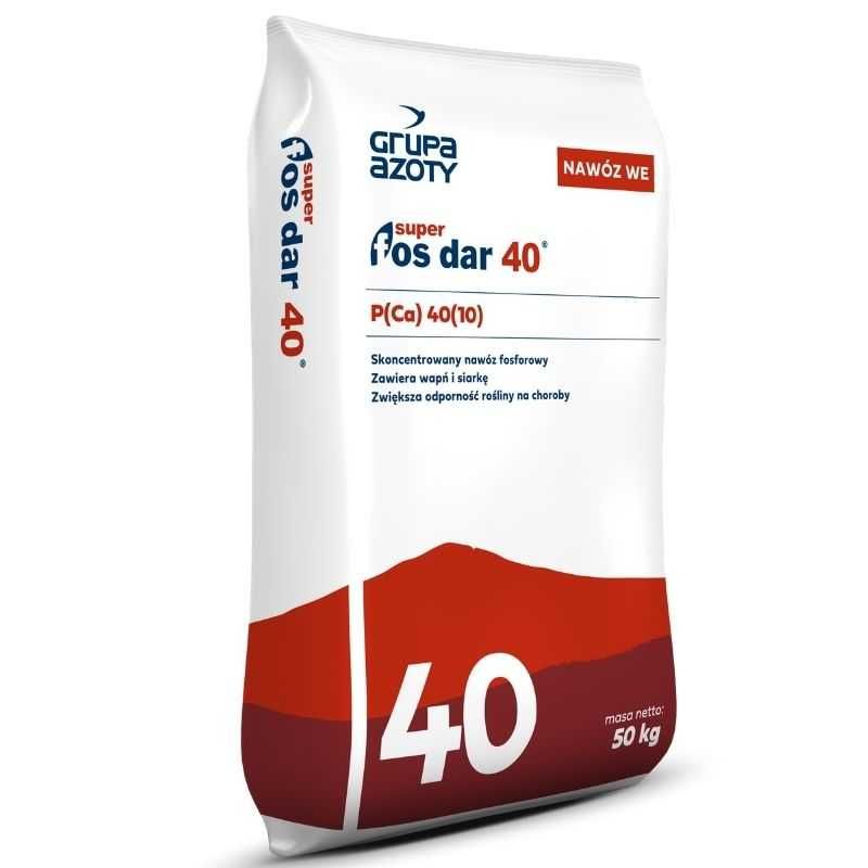 Super Fos Dar 40 superfosfat wzbogacony worki 50 kg oraz  Big Bag