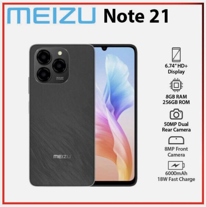 Meizu Note 21 8/256GB – новий смартфон, гарантія, доставка по Україні