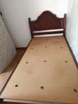 Cama solteiro mogno
