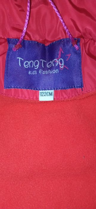 Зимова тепла куртка-пальто на дівчинку зріст 122см.