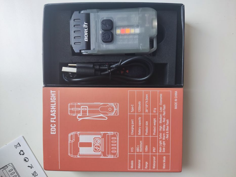 Ліхтарик наключний Boruit -V-3,V 10,V15,V20,v 30фонарик,наключник.work