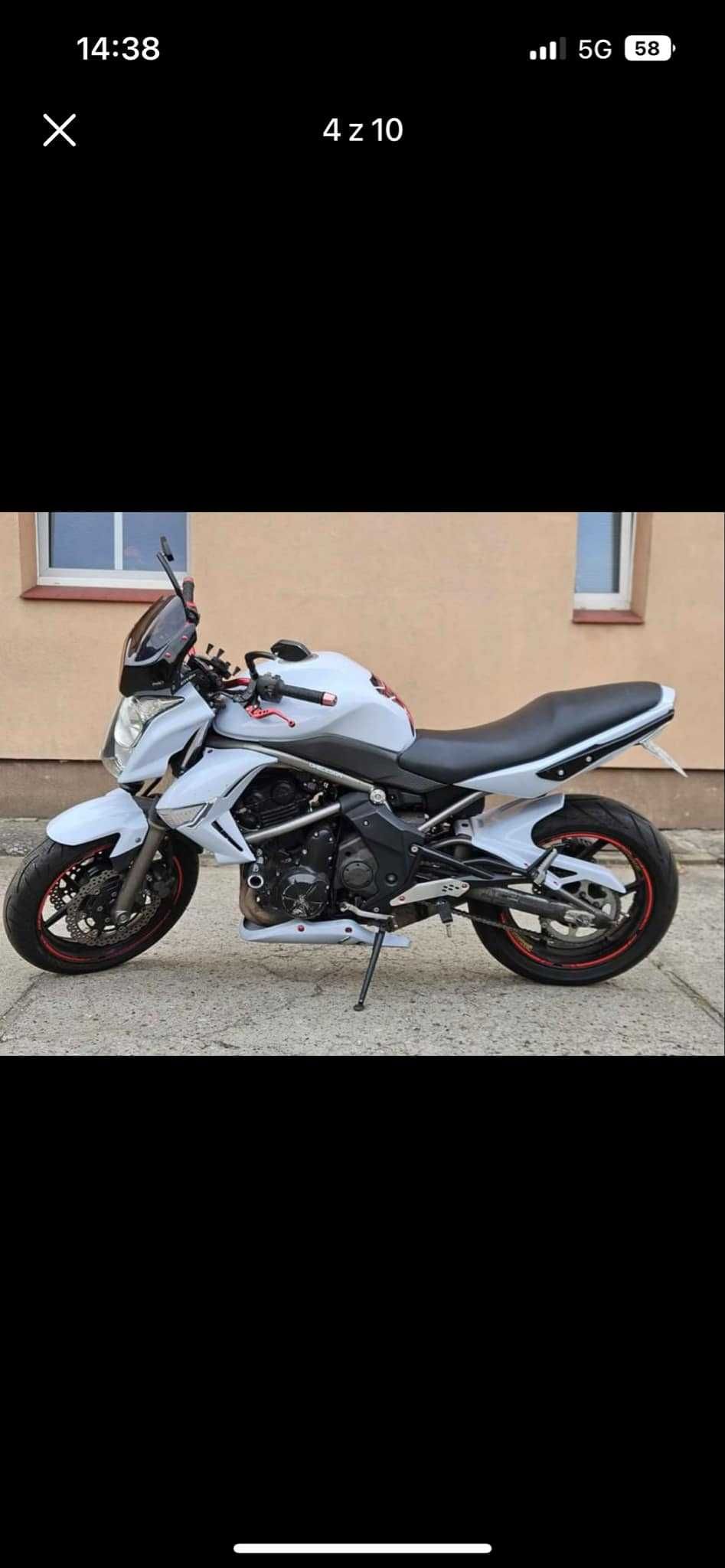 Kawasaki ER6N 2009r zarejestrowany na Kat A2 (odblokowany pełna moc )