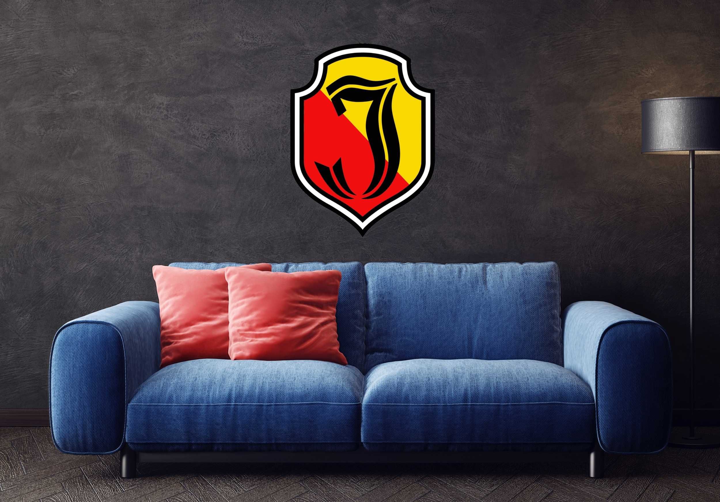 Herb Jagiellonia Białystok na ścianę prezent dla fana klubu dla męża