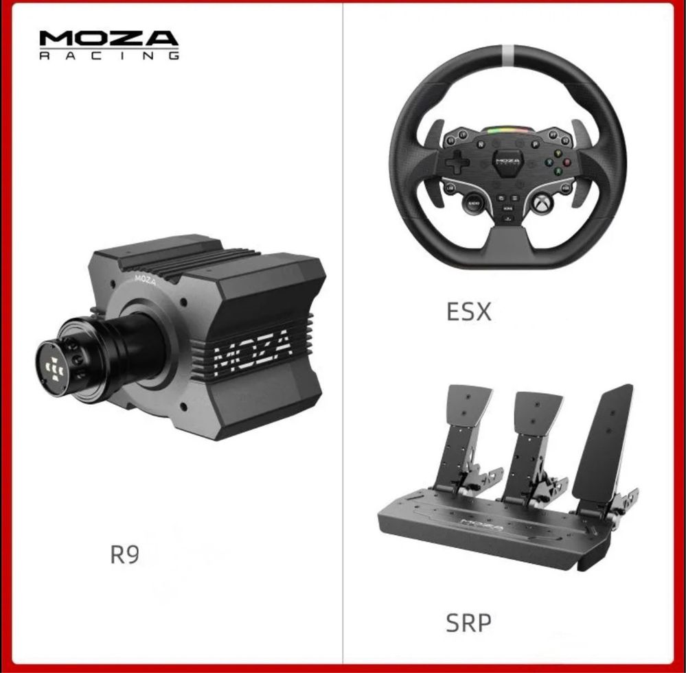 Direct drive MOZA R9 v3 CS Ігровий комплект для симрейсінгу