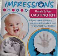 Kit impressão em gesso para bebé