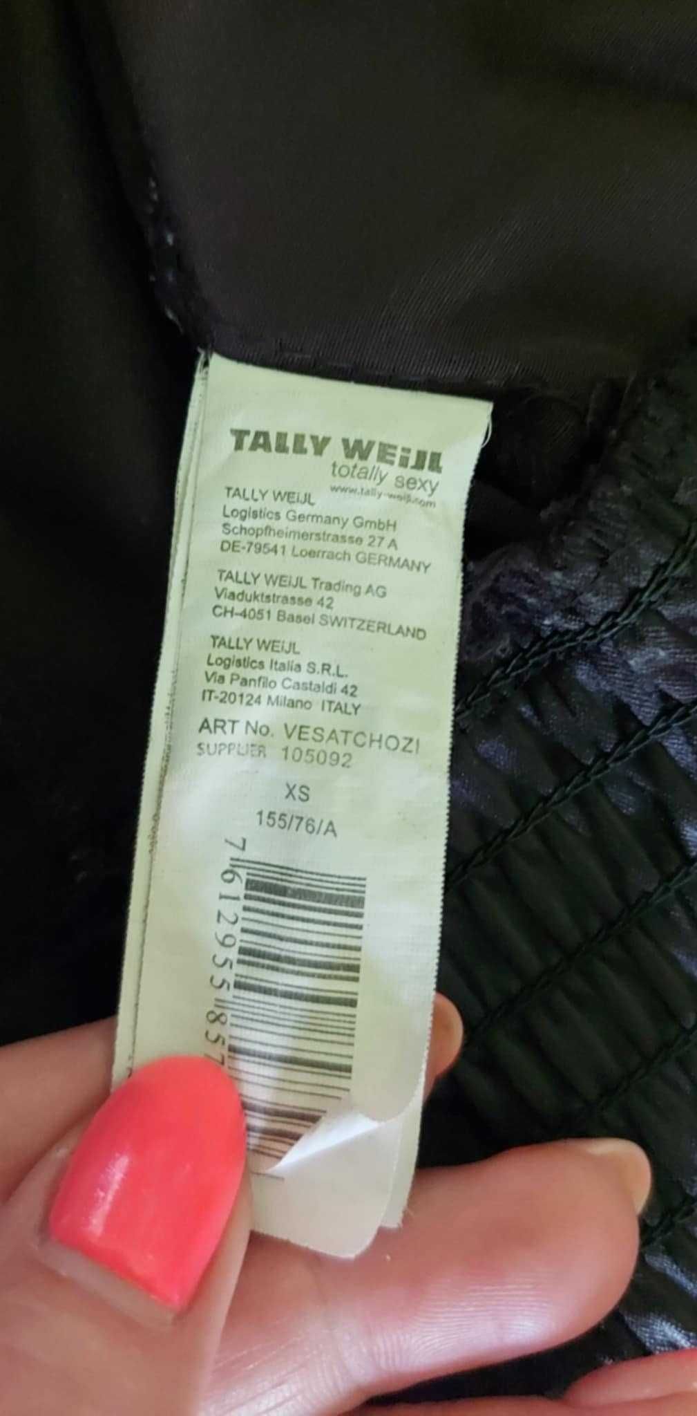 Czarne bolerko a'la krótka kurteczka z długim rękawem, r. XS
