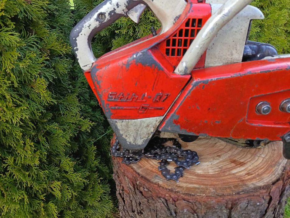 Piła łańcuchowa Stihl 07 lub Stihl 07 S z lat 60tych kolekcjonerska