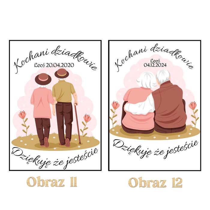 Plakat 20x30 Personalizowany Prezent DZIEŃ BABCI I DZIADKA Upominek