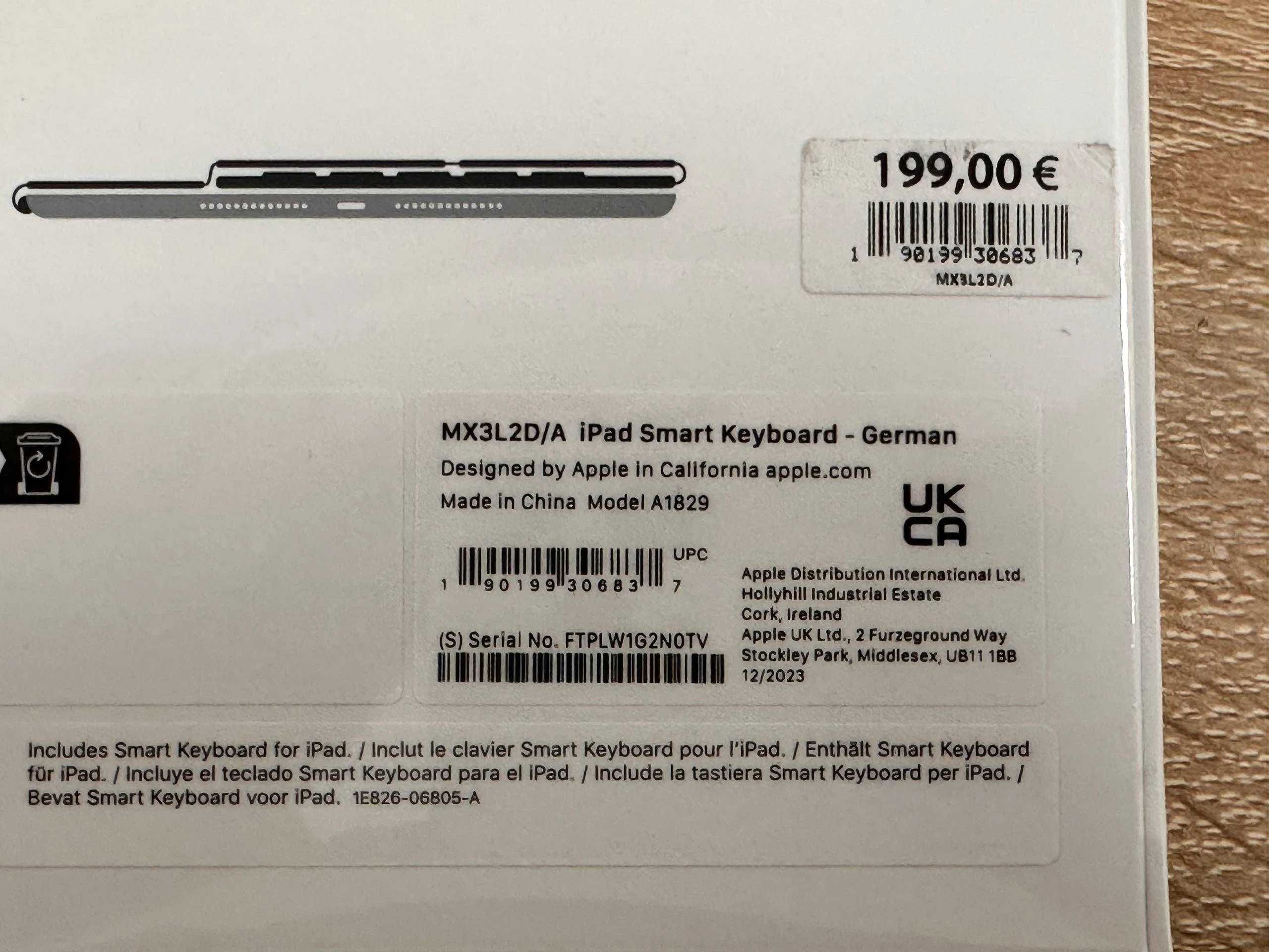 Чохол-клавіатура AppleSmart Keyboard Folio iPad 8/9/10/Air/Pro/11/12.9