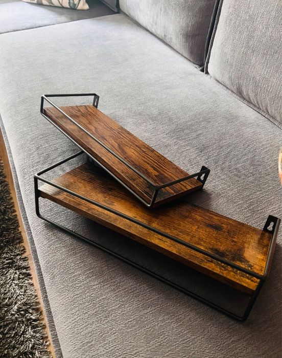 Zestaw 2 półek ściennych sonoma loft nowe