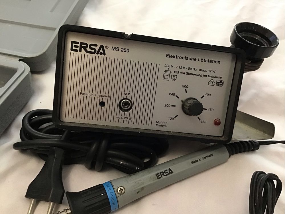 Паяльная станция ERSA MS 250. С набором паяльников разных.