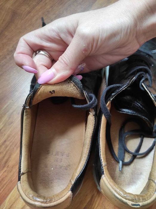 Шкіряні кеди в школу Pairs in Paris. 39 розмір