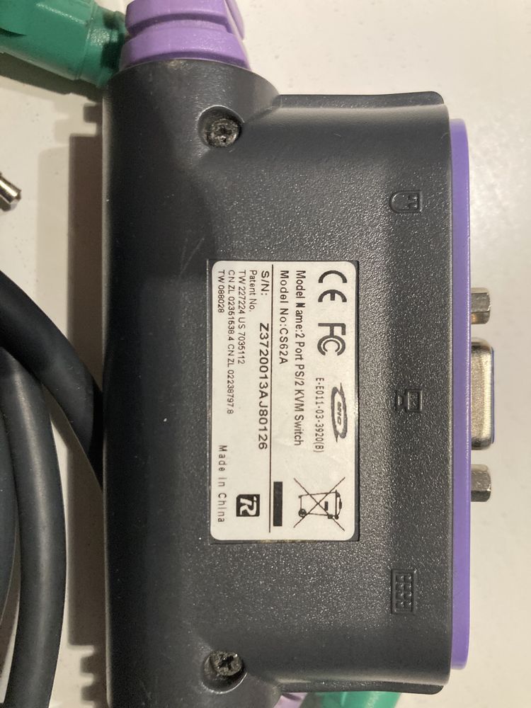 Przełącznik Kvm Cs62a Aten Ps/2 Kvm switch