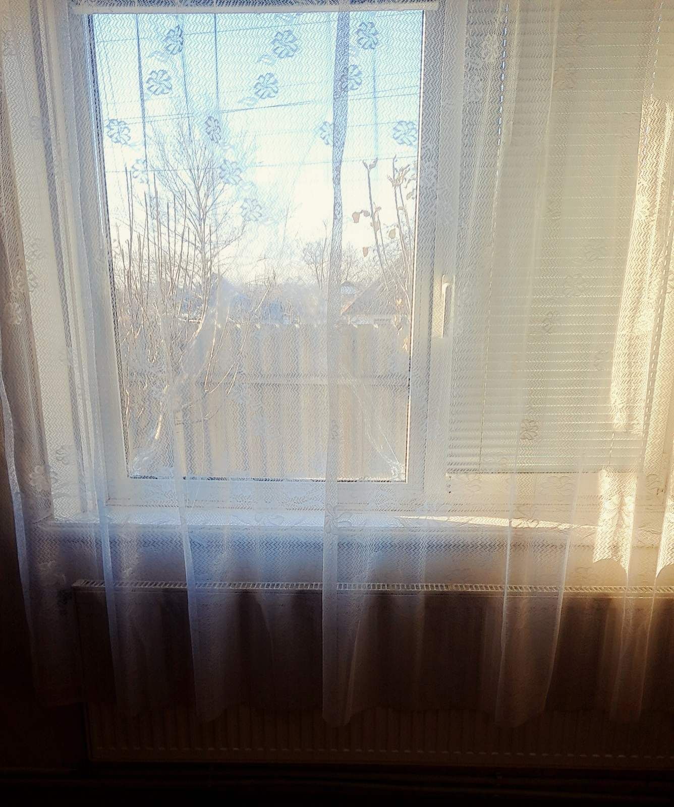 Тюль купонным узором