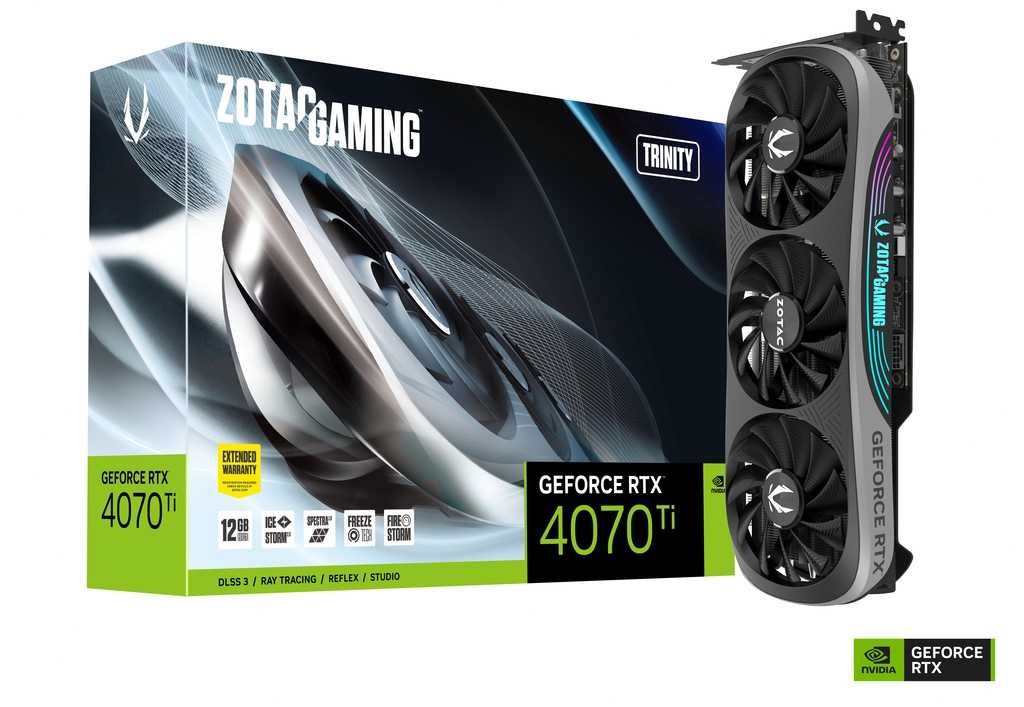 Karta graficzna ZOTAC GAMING GeForce RTX 4070 TI Trinity BULK