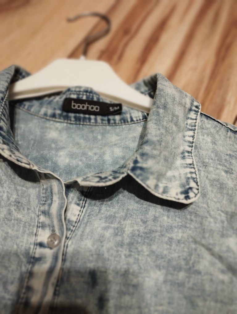 Koszula jeansowa oversize S/M cienka