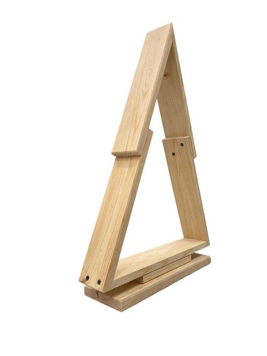 CHOINKA DREWNIANA 39 cm z drewna baza świąteczna Boże Narodzenie